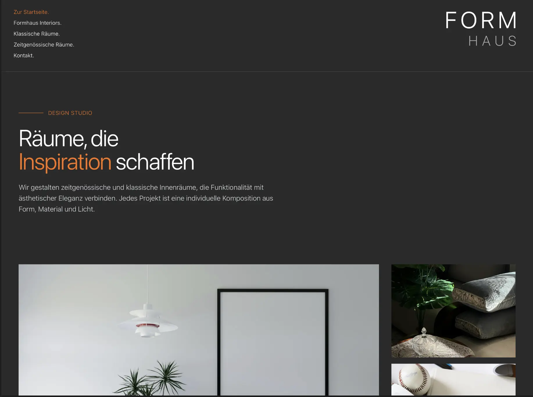 Vorschau: Studio-Website